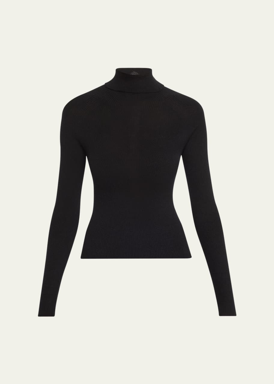 Image 1 of 1: Demi Turtleneck Cashmere Sweater