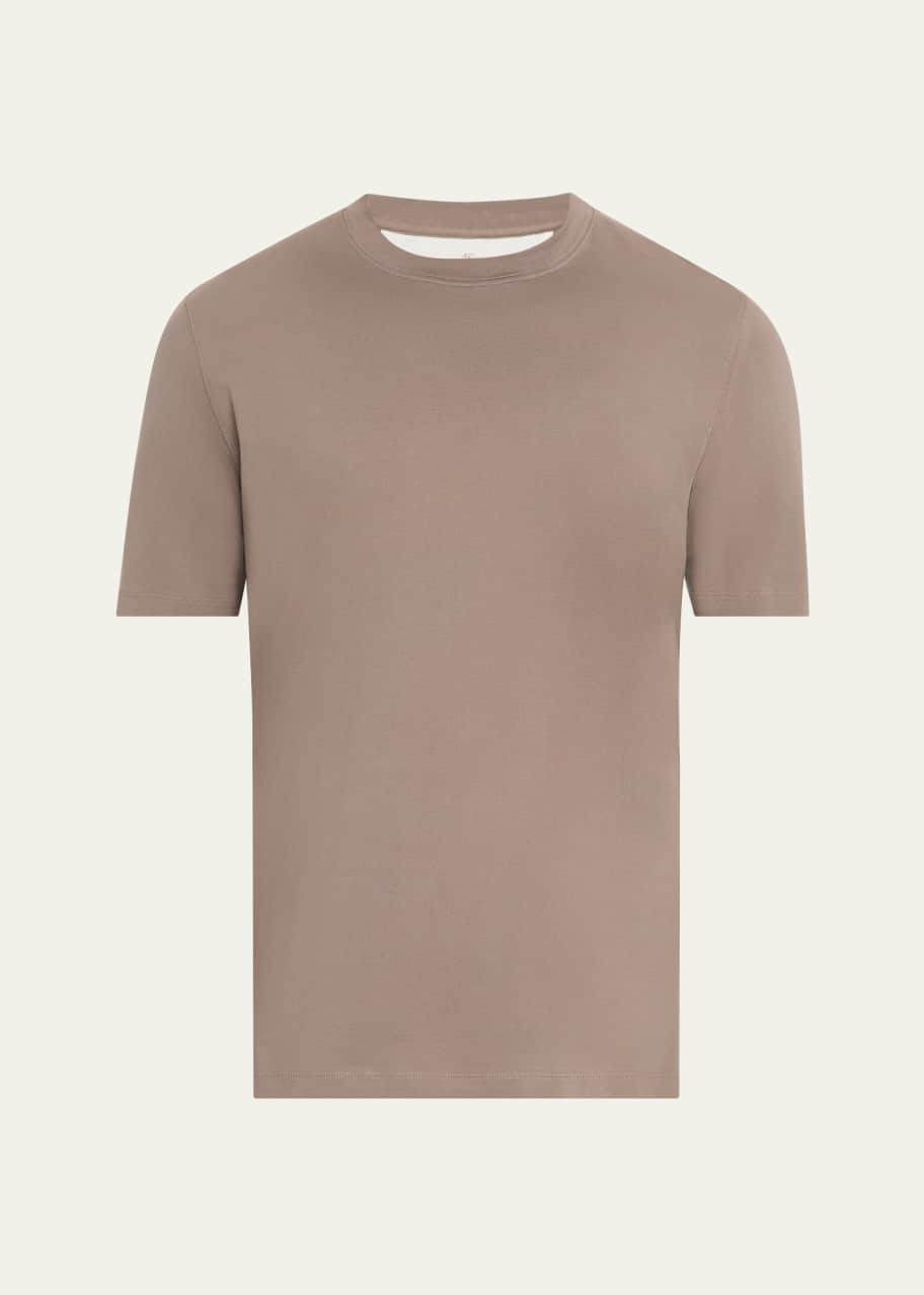 Image 1 of 1: Men's Cotton Crewneck T-Shirt