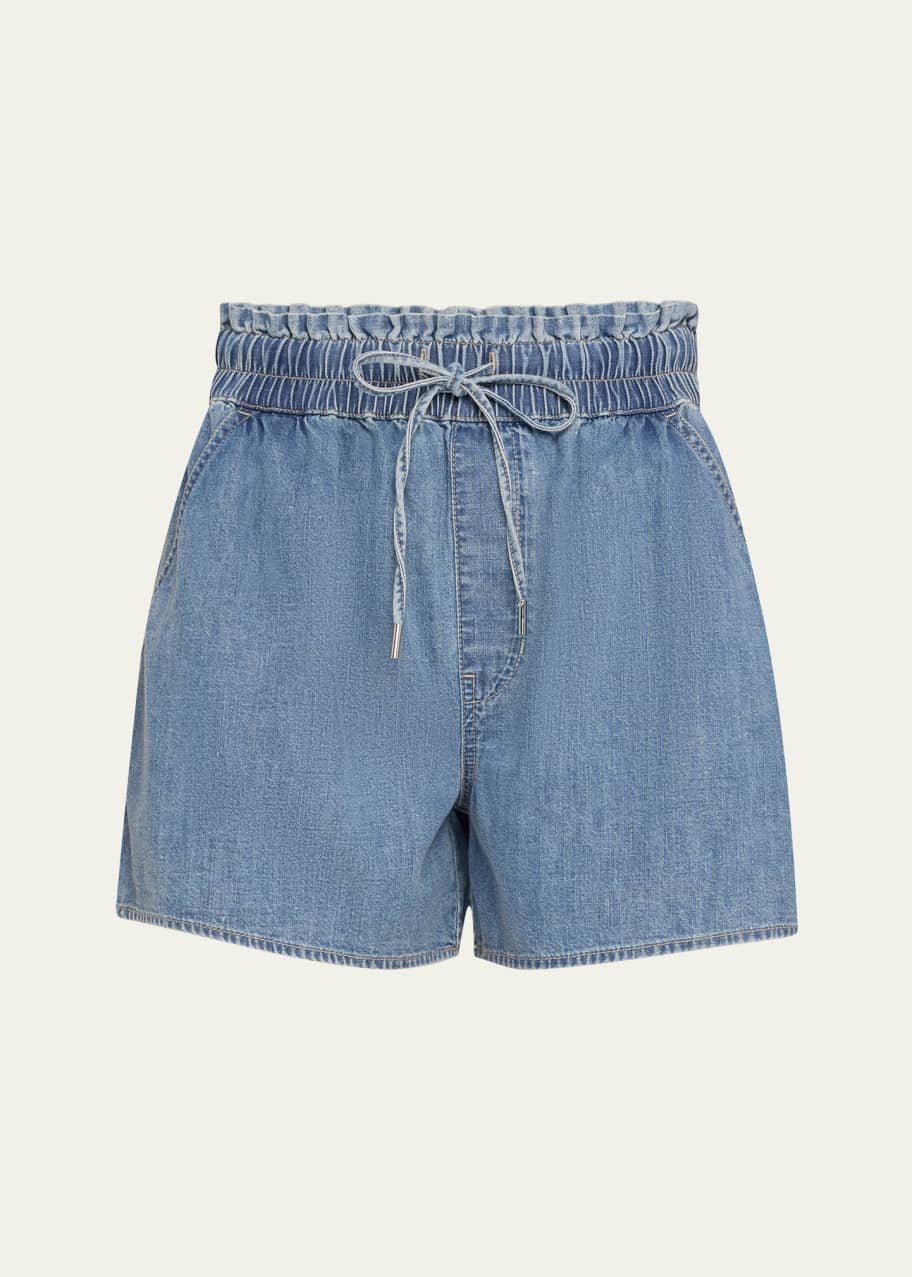 Image 1 of 1: Wilder Drawstring Denim Shorts
