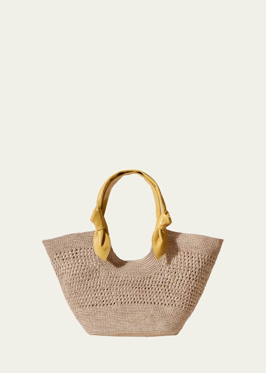 HEREU Fonol Knot Raffia Tote Bag - Bergdorf Goodman