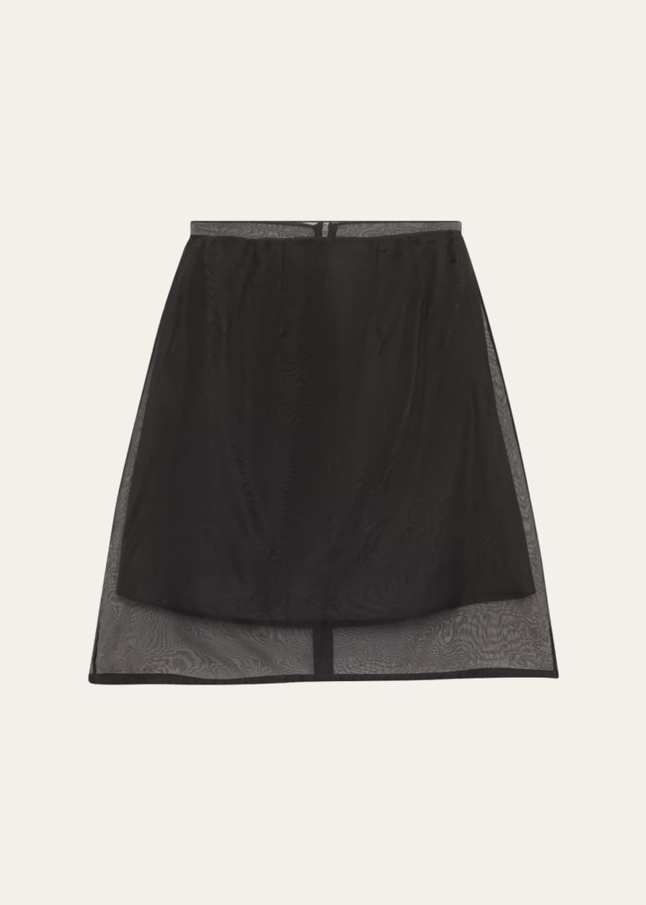 House of Dagmar Organza A-Line Mini Skirt - Bergdorf Goodman