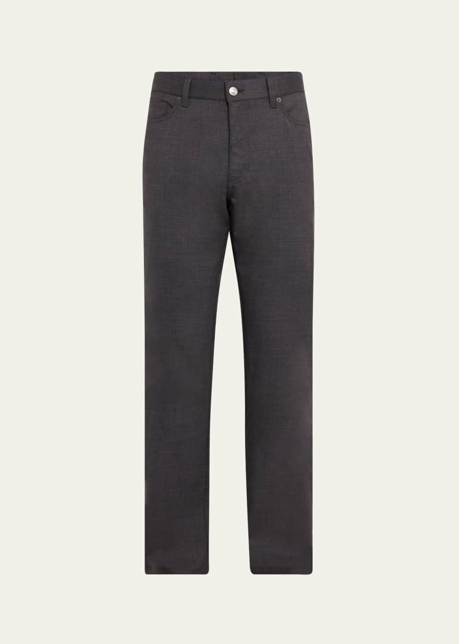 Image 1 of 1: Men's Super 120s Wool Five-Pocket Pants