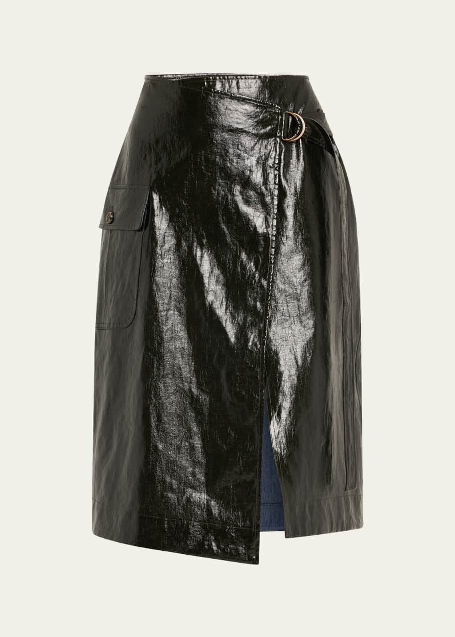 Image 1 of 1: Mila Wrap D-Ring Skirt