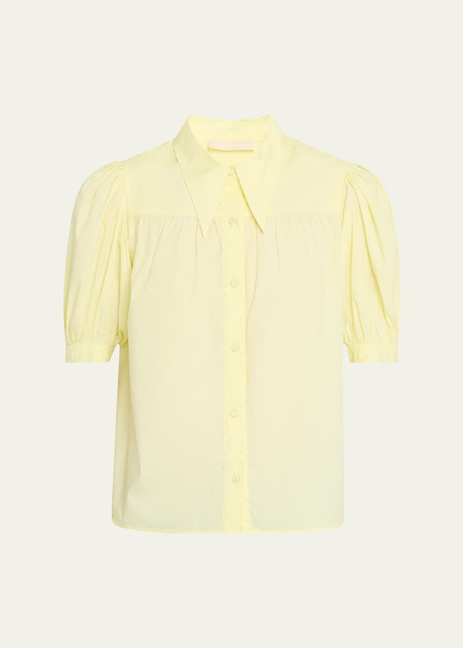 Image 1 of 1: Freja Puff-Sleeve Top