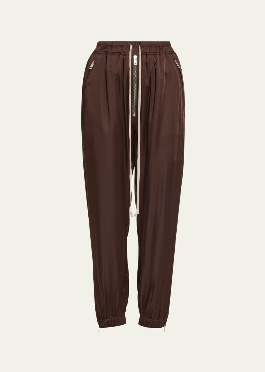 Image 1 of 1: Track Drawstring Zip-Cuff Pants