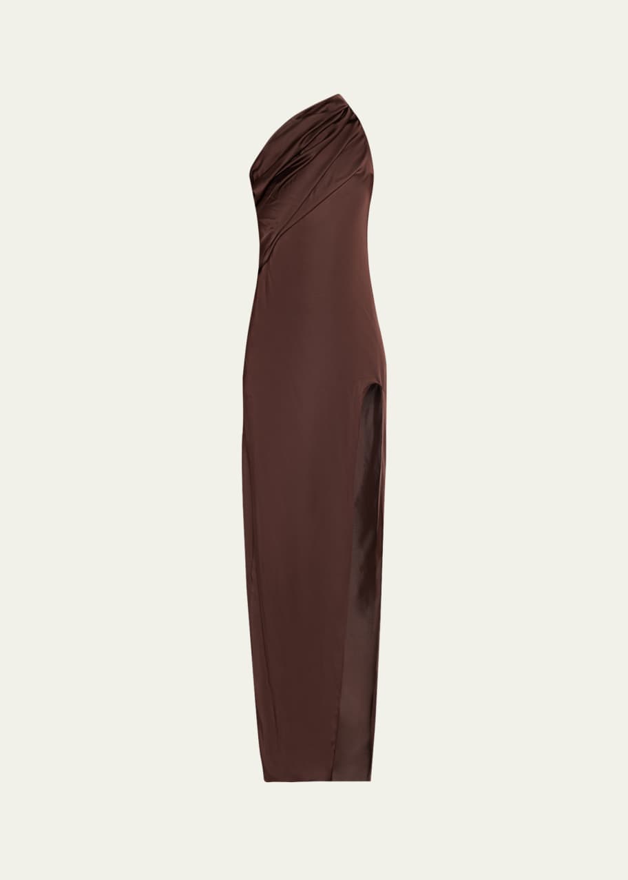Image 1 of 1: Athena One-Shoulder Arrowhead Dress