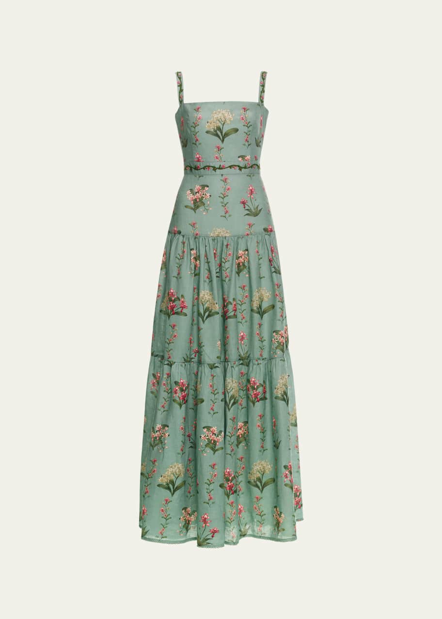 Agua by Agua Bendita Lima Orquidea Linen Maxi Dress - Bergdorf Goodman