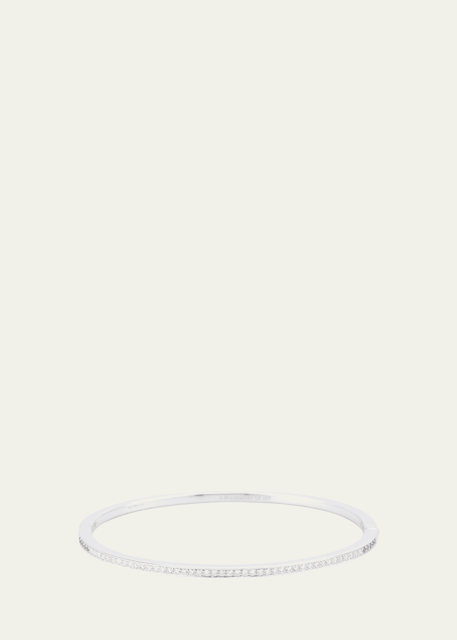 Image 1 of 1: The Journey Diamond and Blue Sapphire Bangle Bracelet