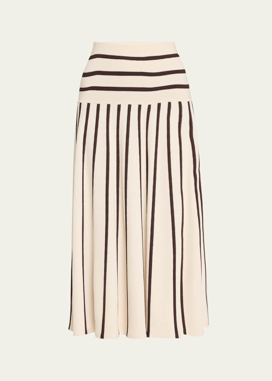 Image 1 of 1: Illuminate Stripe Midi Skirt