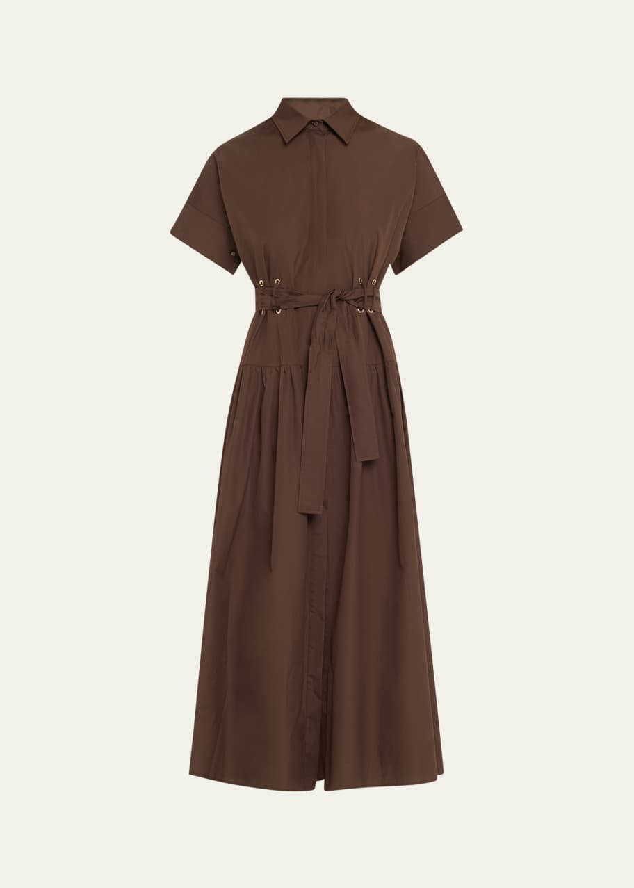ワンピース Max Mara Agoraio Midi Dress In Cotton Poplin Max Mara Agoraio Self-Tie Midi Dress - Bergdorf Goodman