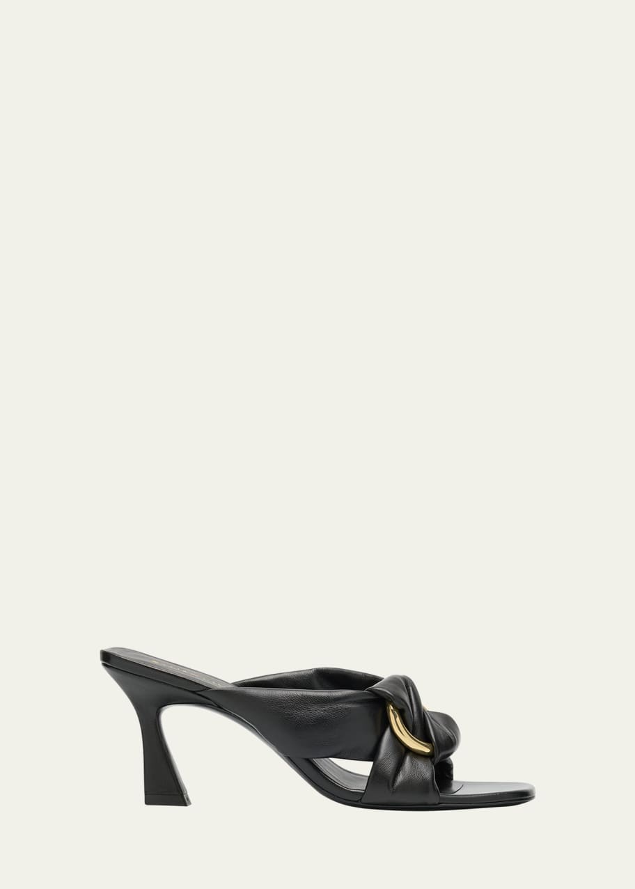 Image 1 of 1: Cece Leather Twisted Ring Slide Sandals