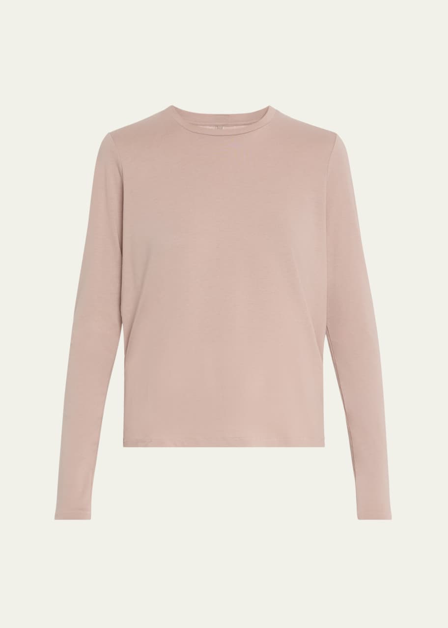 Image 1 of 1: Relaxed Tees Long-Sleeve Crewneck T-Shirt