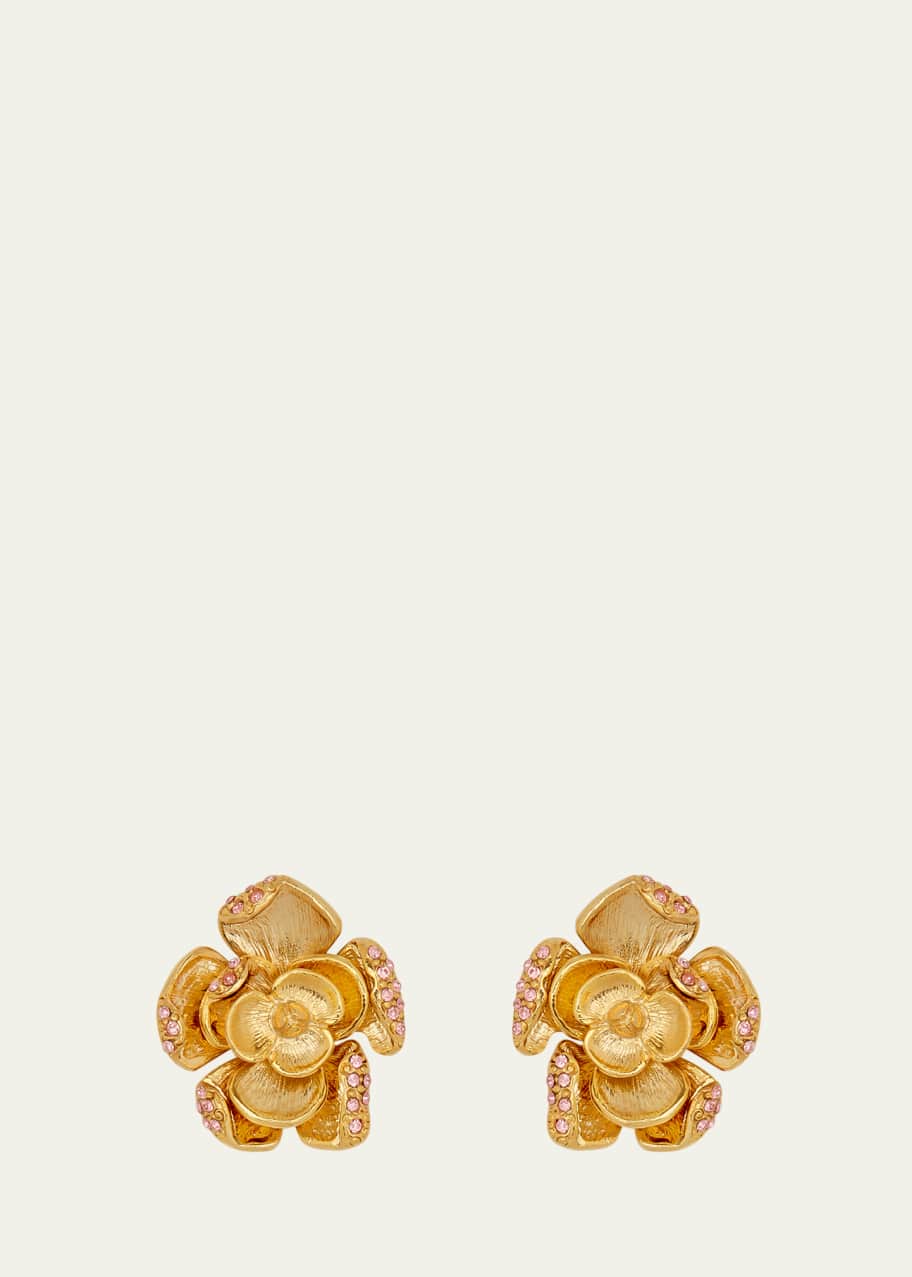 Image 1 of 1: Small Rose Earrings