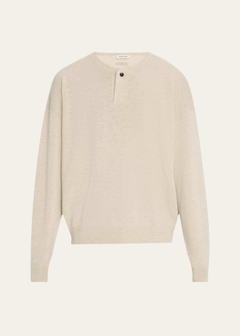 Fear of God Men's Fine Knit Henley Shirt - Bergdorf Goodman