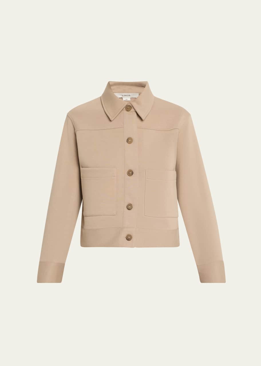 Image 1 of 1: Cropped Patch Pocket Jacket