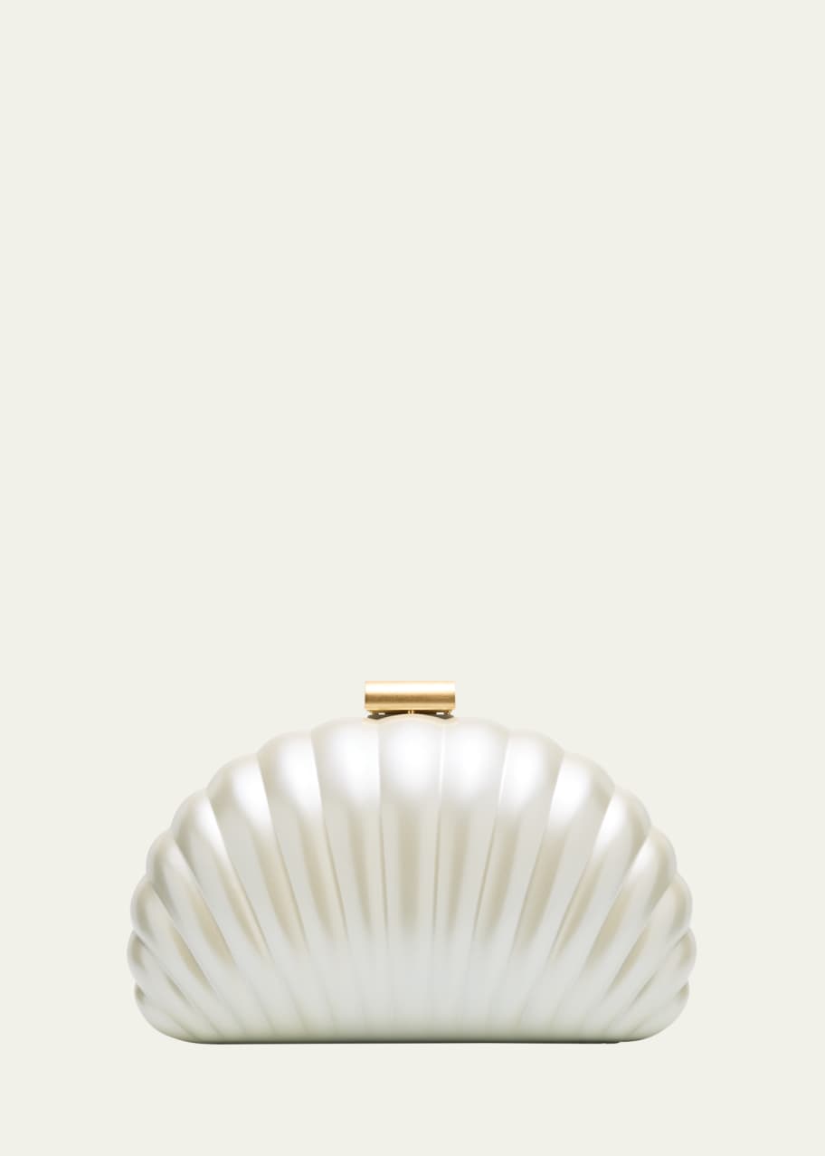 Image 1 of 1: Monet Pearlized Shell Clutch Bag