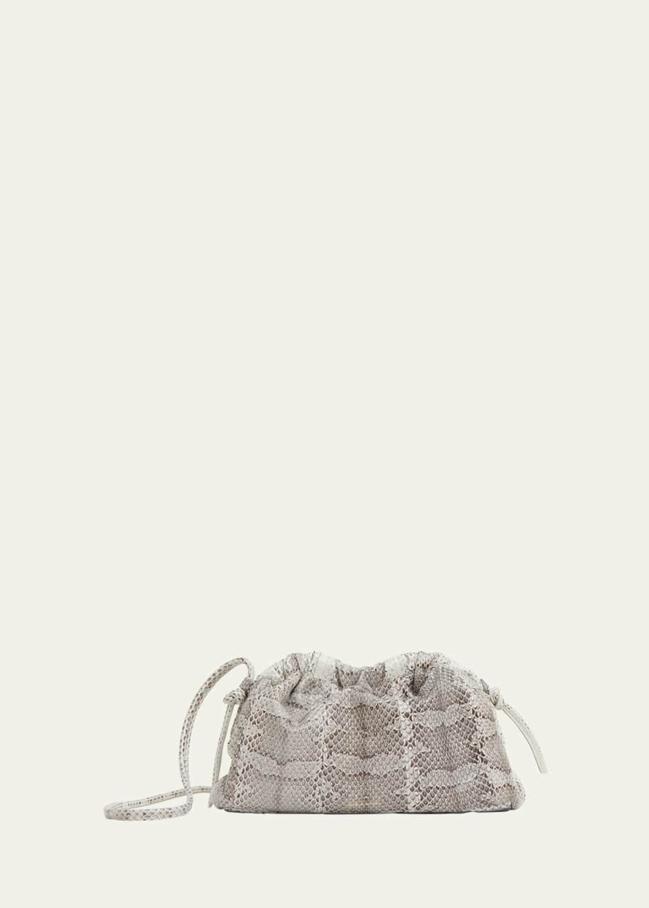 Image 1 of 1: Cloud Mini Snakeskin Clutch Bag