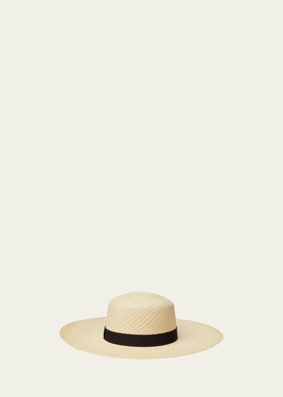 Image 1 of 1: Anita Double Woven Straw Hat