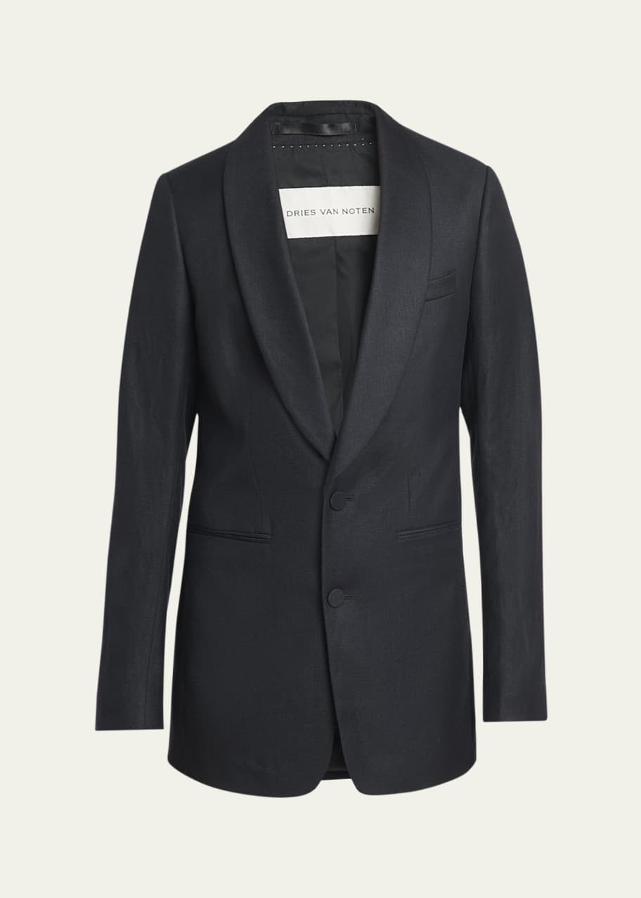 Image 1 of 1: Men's Self-Lapel Tuxedo Jacket