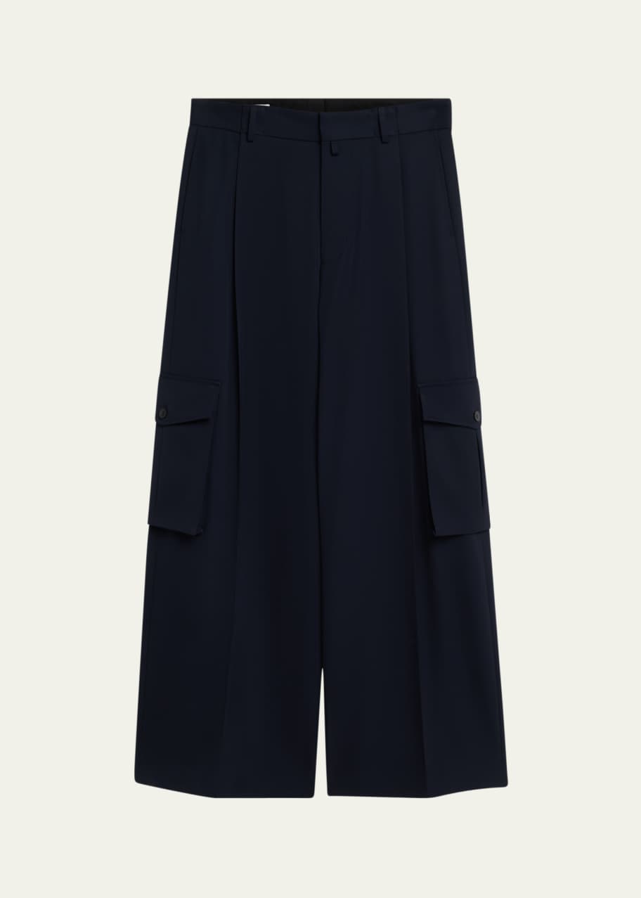 Image 1 of 1: Men's Pier Tris Wide-Leg Gabardine Pants