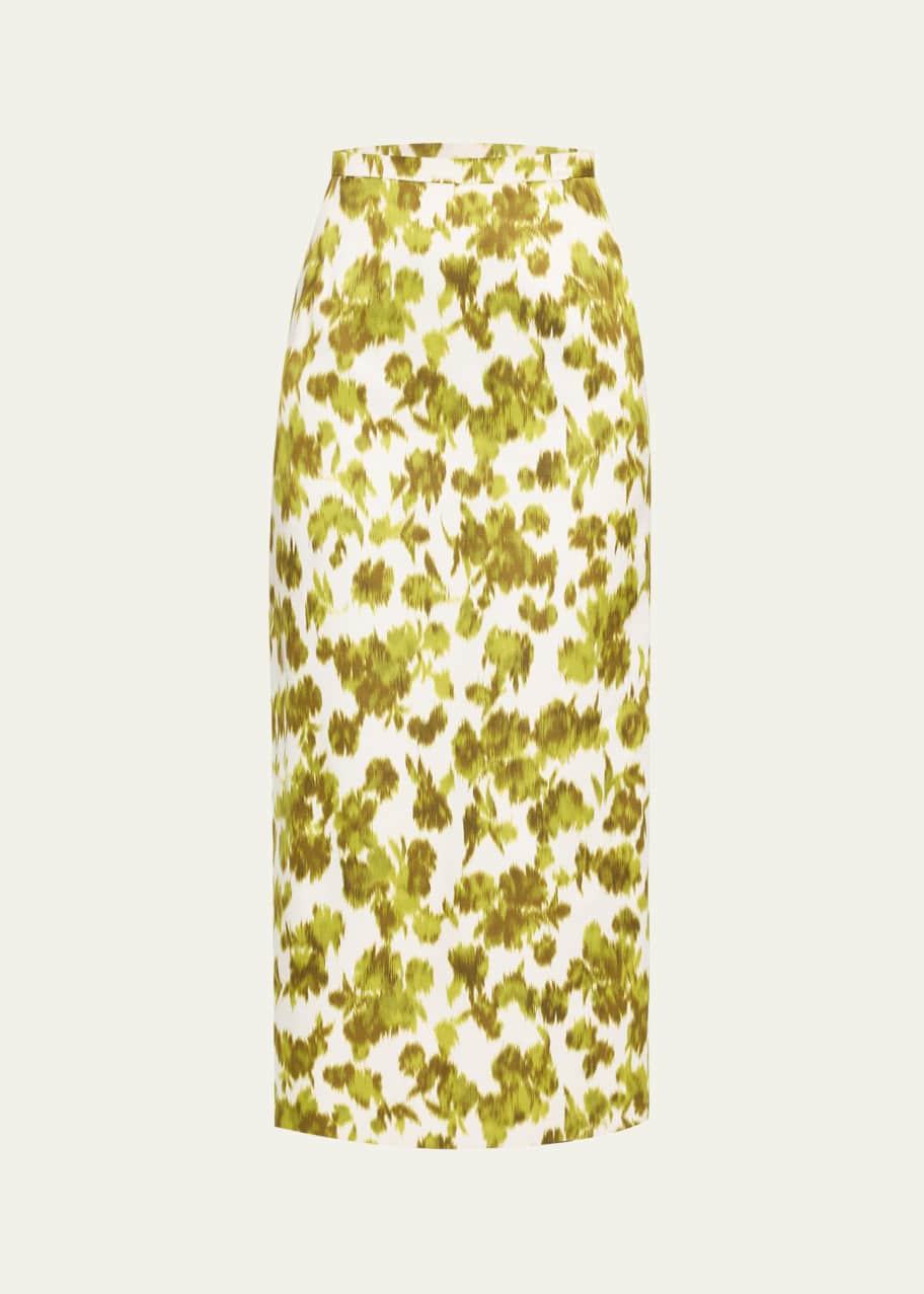 Image 1 of 1: Floral Pencil Skirt