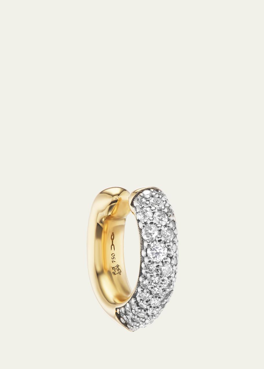 Uniform Object 18K Yellow Gold Pave Shard Ear Cuff - Bergdorf Goodman