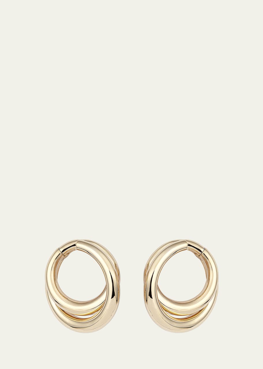 Image 1 of 1: Infinity Loop Earrings in 18K Yellow Gold, Medium