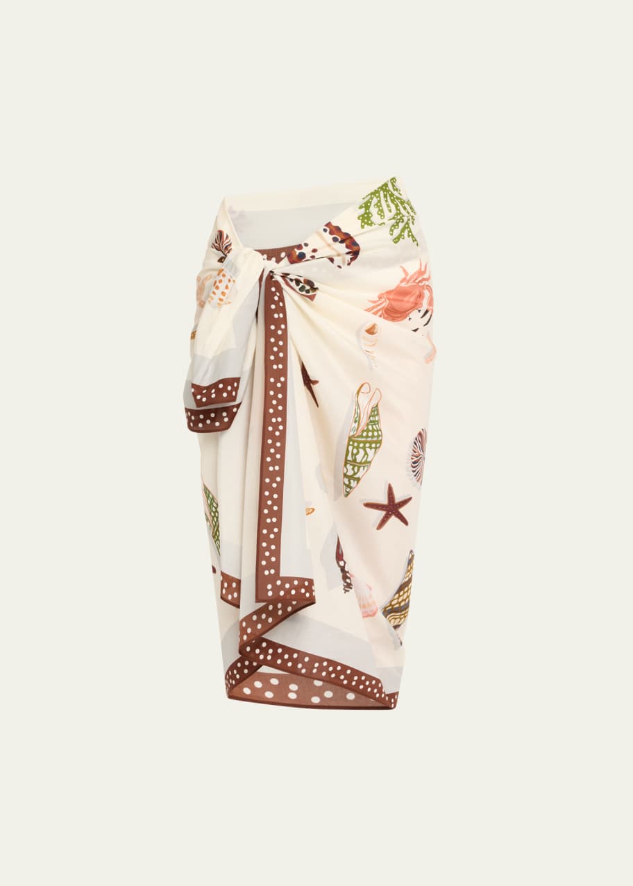 Image 1 of 1: Latte Sarong Coverup