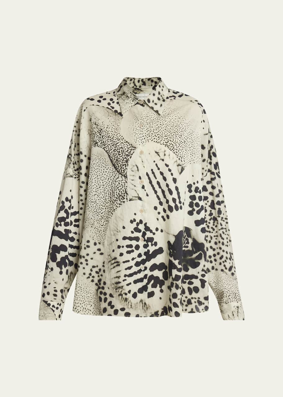 トップス Dries van noten flower print tops Dries Van Noten Beautiful & Colorful Silk Top, 2 Different