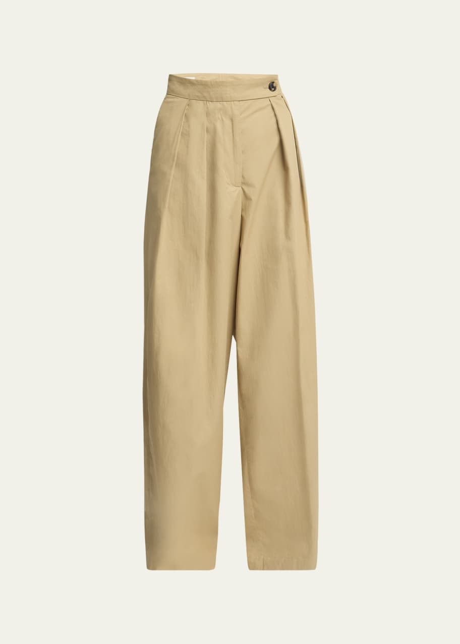 パンツ DRIES VAN NOTEN PAMPLONA COTTON TROUSERS Dries Van Noten Pamplona Wide-Leg Trousers | Liberty
