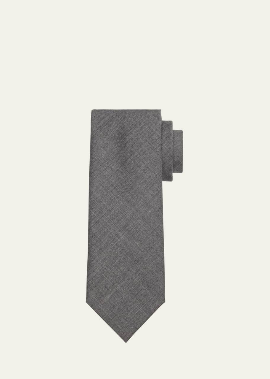 Image 1 of 1: Men's Solid Wool Tie