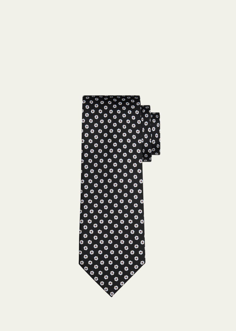 Image 1 of 1: Men's Medallion Silk Tie