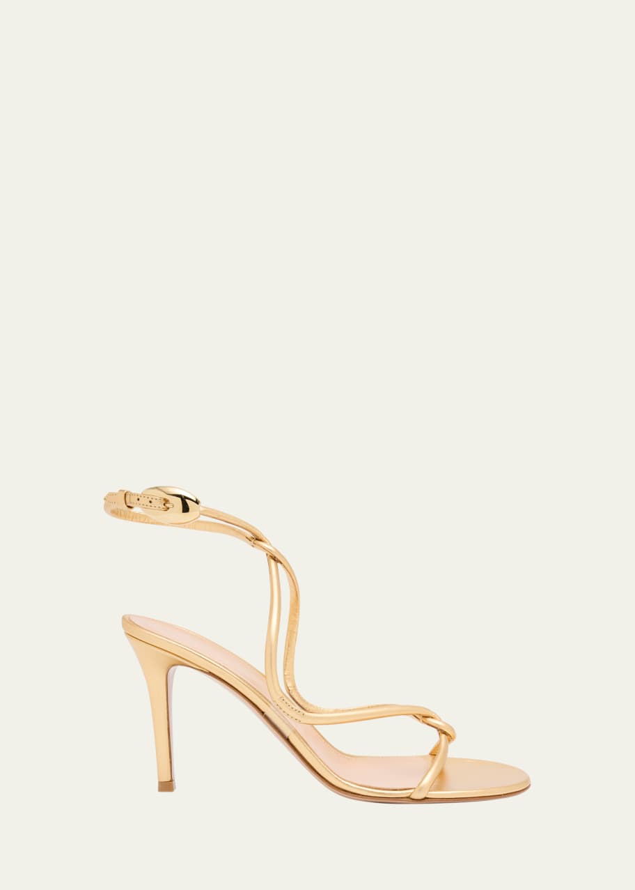 Image 1 of 1: Mamba Napa Leather Serpent Sandals