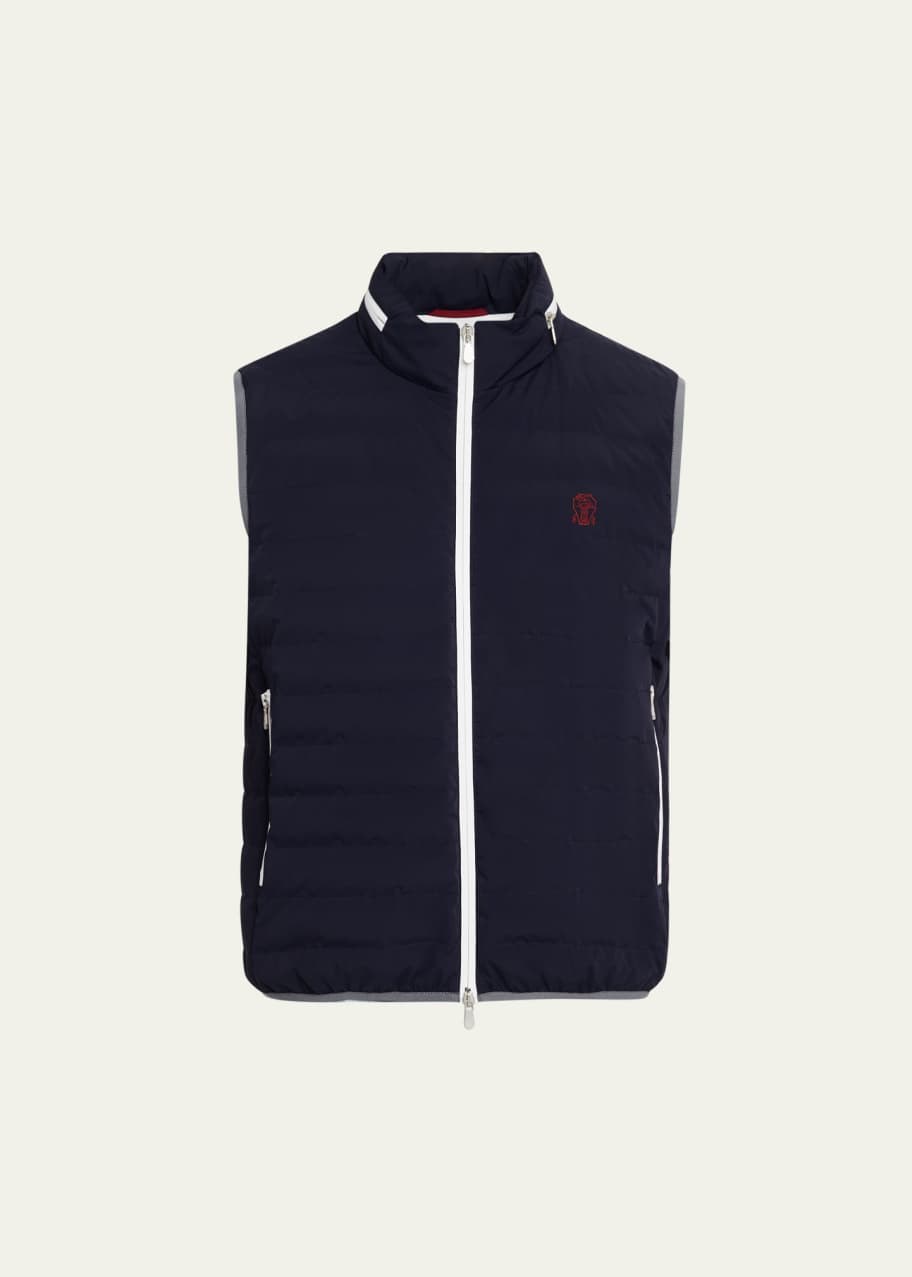 Image 1 of 1: Men's Water-Resistant Padded Full-Zip Vest