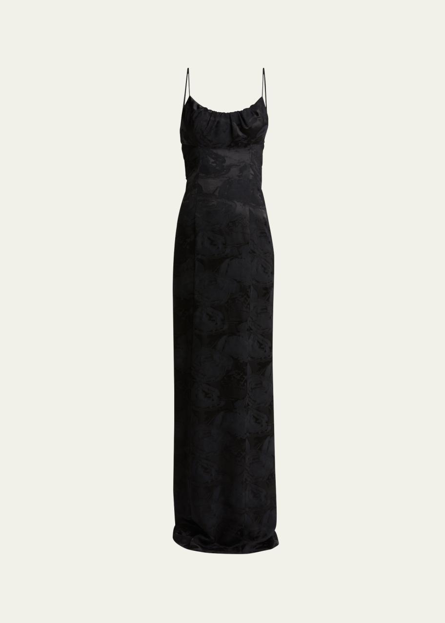 Dries Van Noten Dirios Tonal Floral Long Dress - Bergdorf Goodman