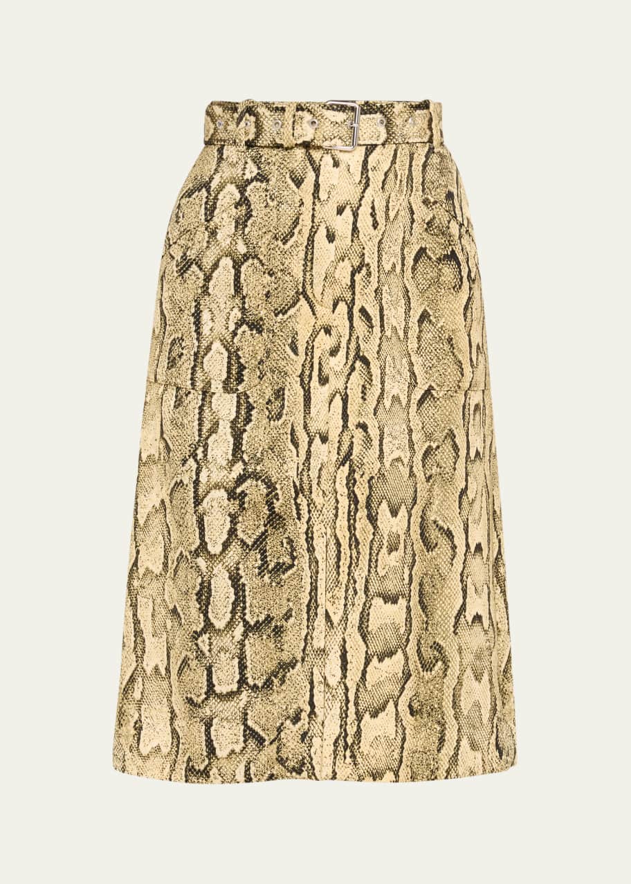 Image 1 of 1: Sheraz Printed Midi Skirt