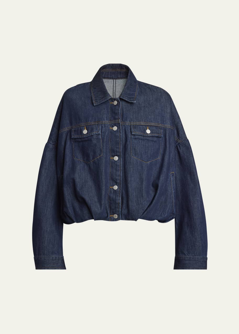 DRIES VAN NOTEN★vestoデニムジャケットxs Dries Van Noten Cotton Denim Vesto Jacket in Indigo | Santa