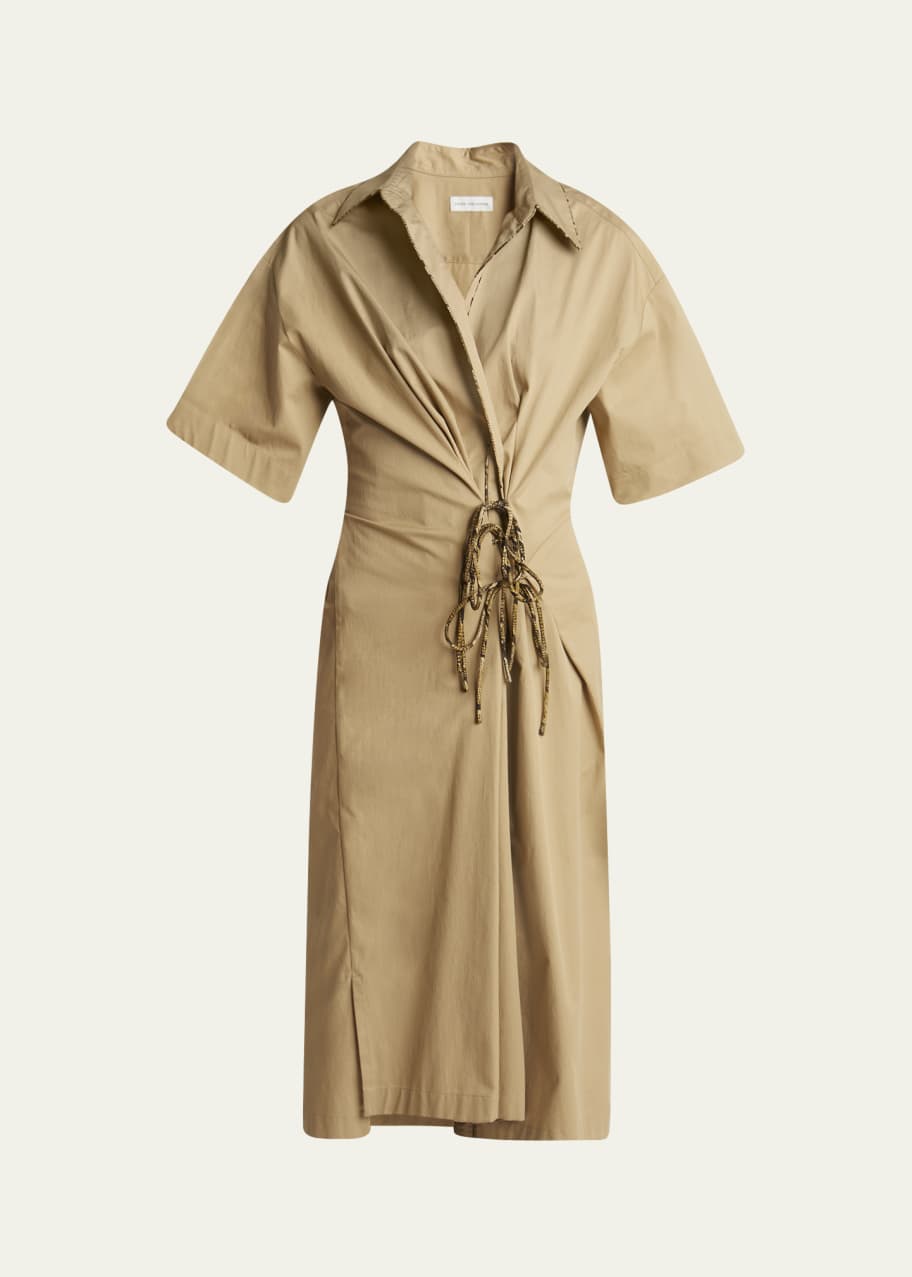 Dries Van Noten Delicky Wrap Midi Shirtdress - Bergdorf Goodman