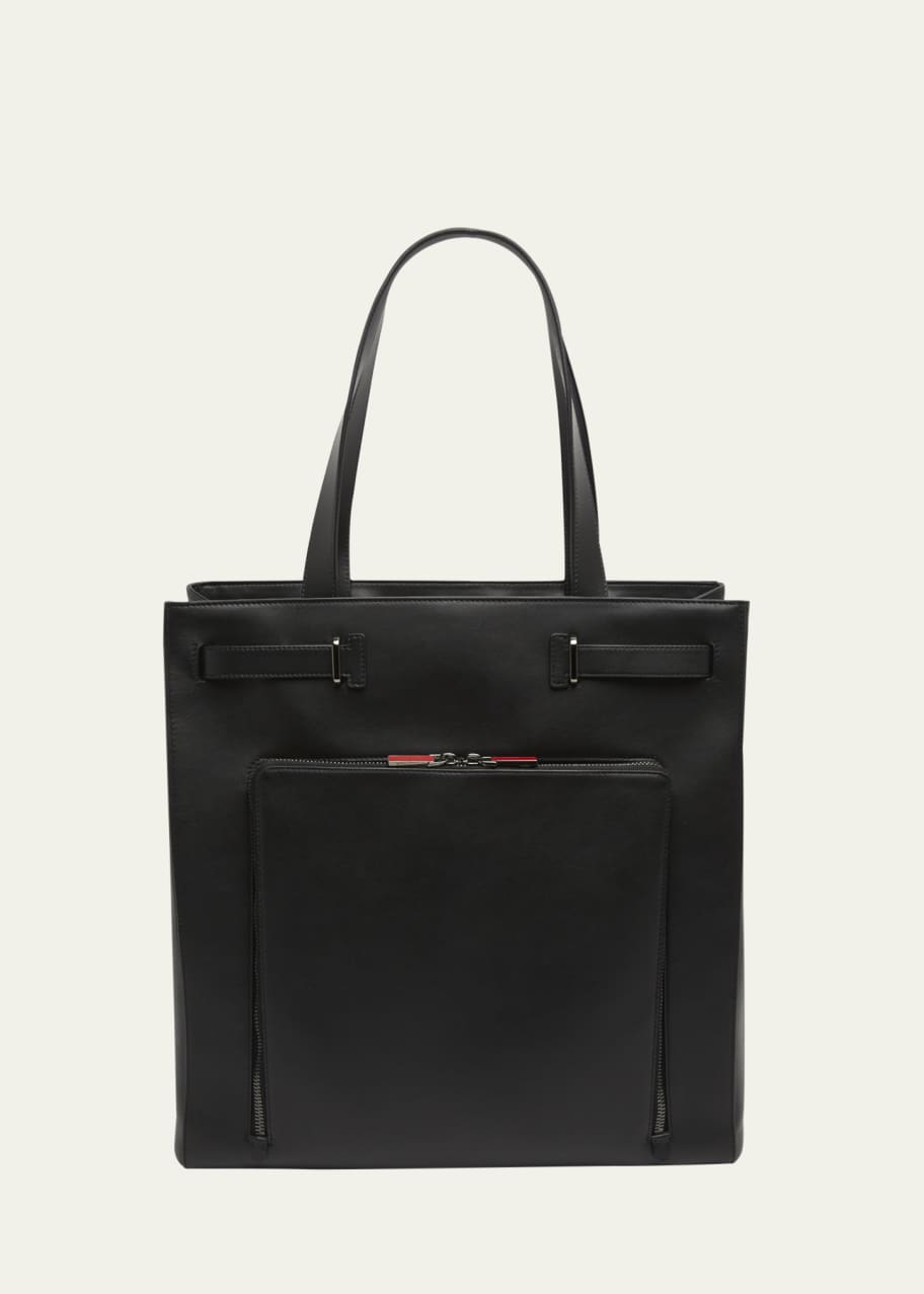 Image 1 of 1: Men's Kyipouch Leather Tote Bag