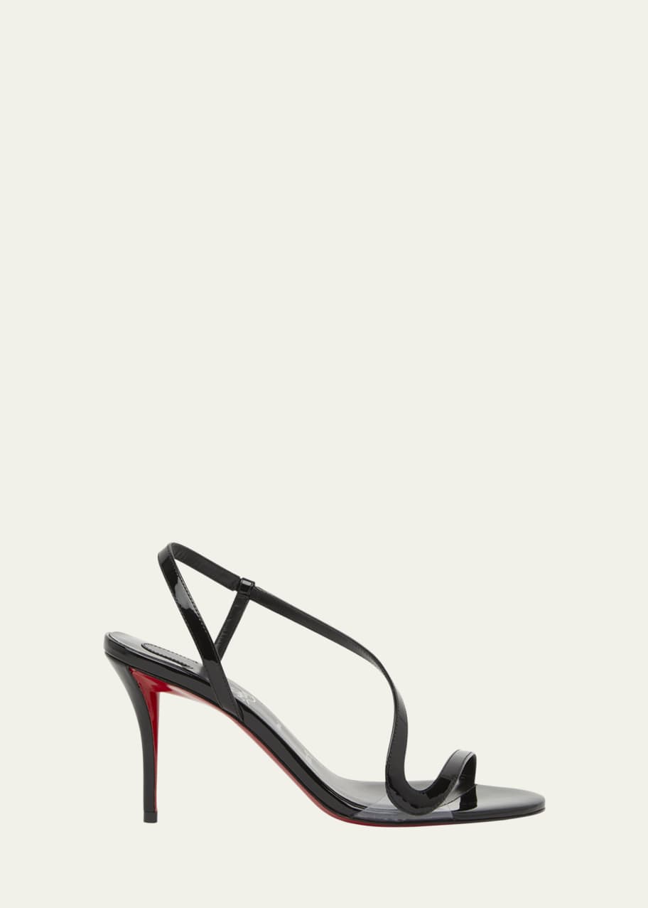 Christian Louboutin Rosa Z Patent Red Sole Sandals - Bergdorf Goodman
