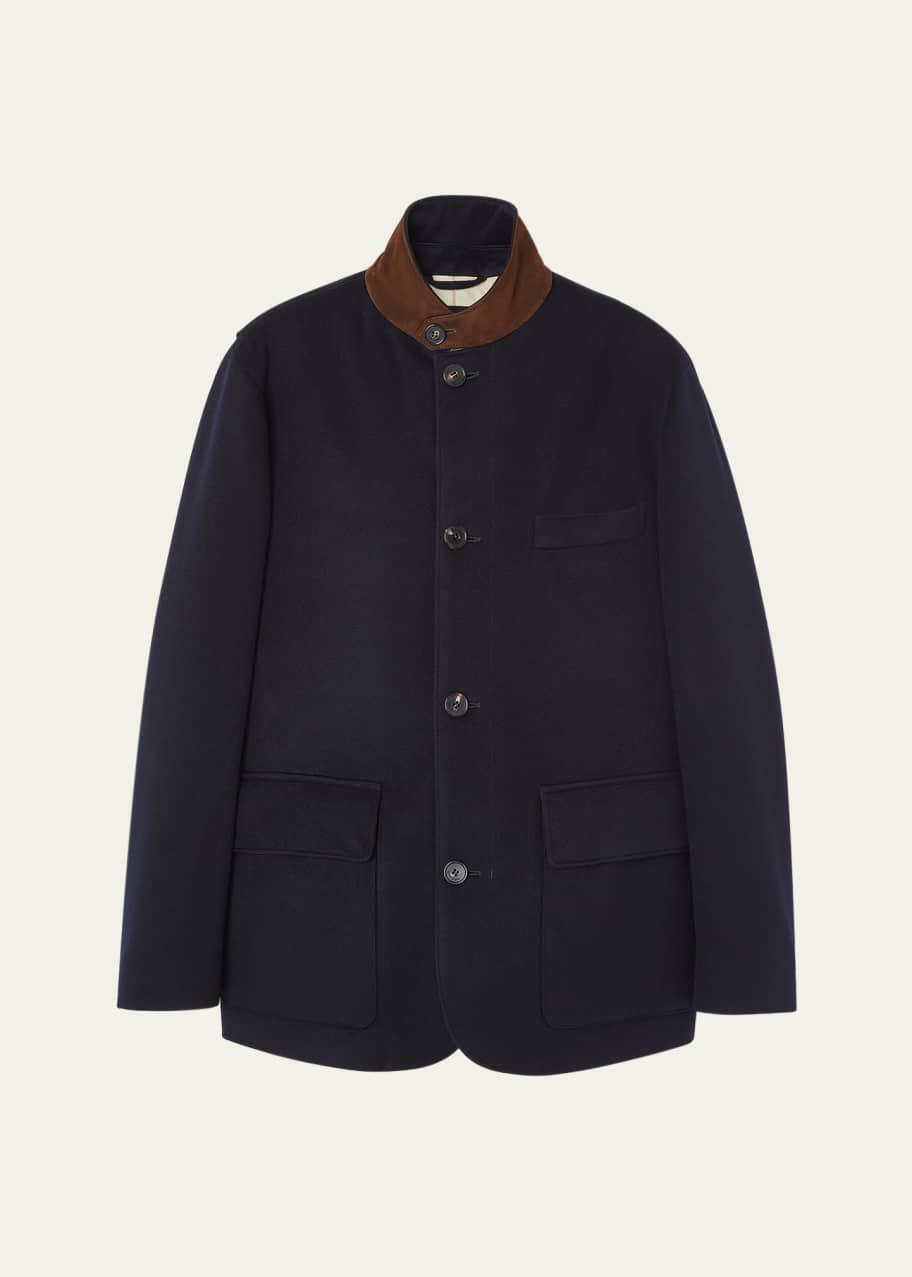 Loro Piana Men's Roadster Cashmere Single-Breasted Jacket