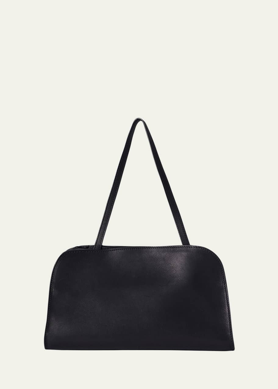 Peggy Clutch Shoulder Bag in Saddle Leather