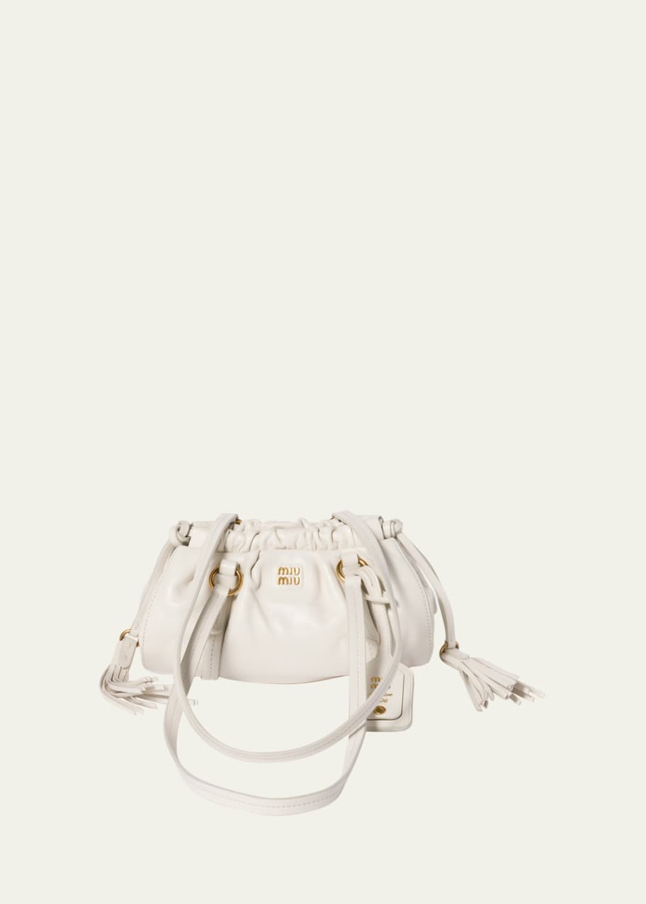 miumiu Joie Nappa Leather Bagミニバッグ Miu Miu Mini joie shoulder bag in nappa leather | The