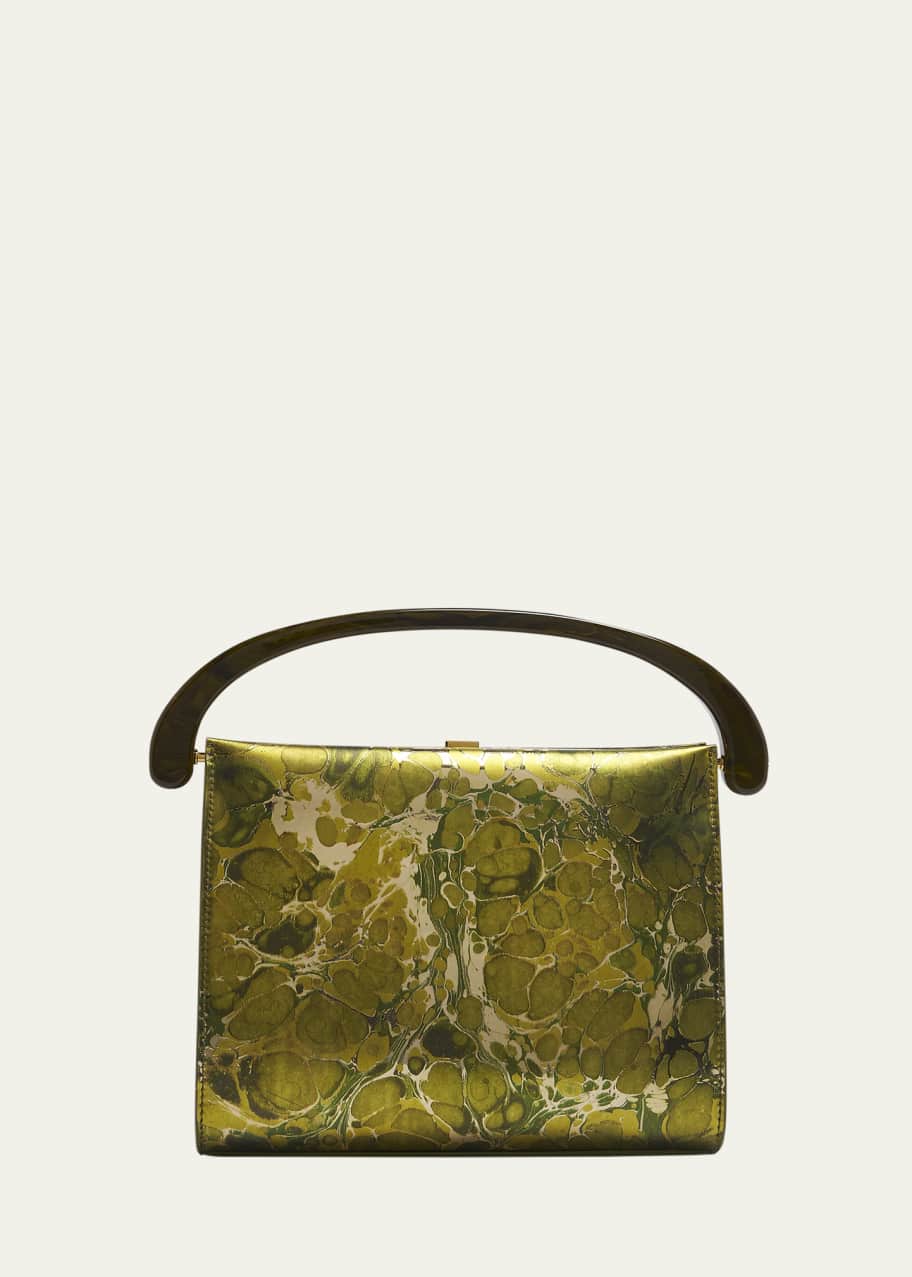 Image 1 of 1: Crisp Printed Top-Handle Bag