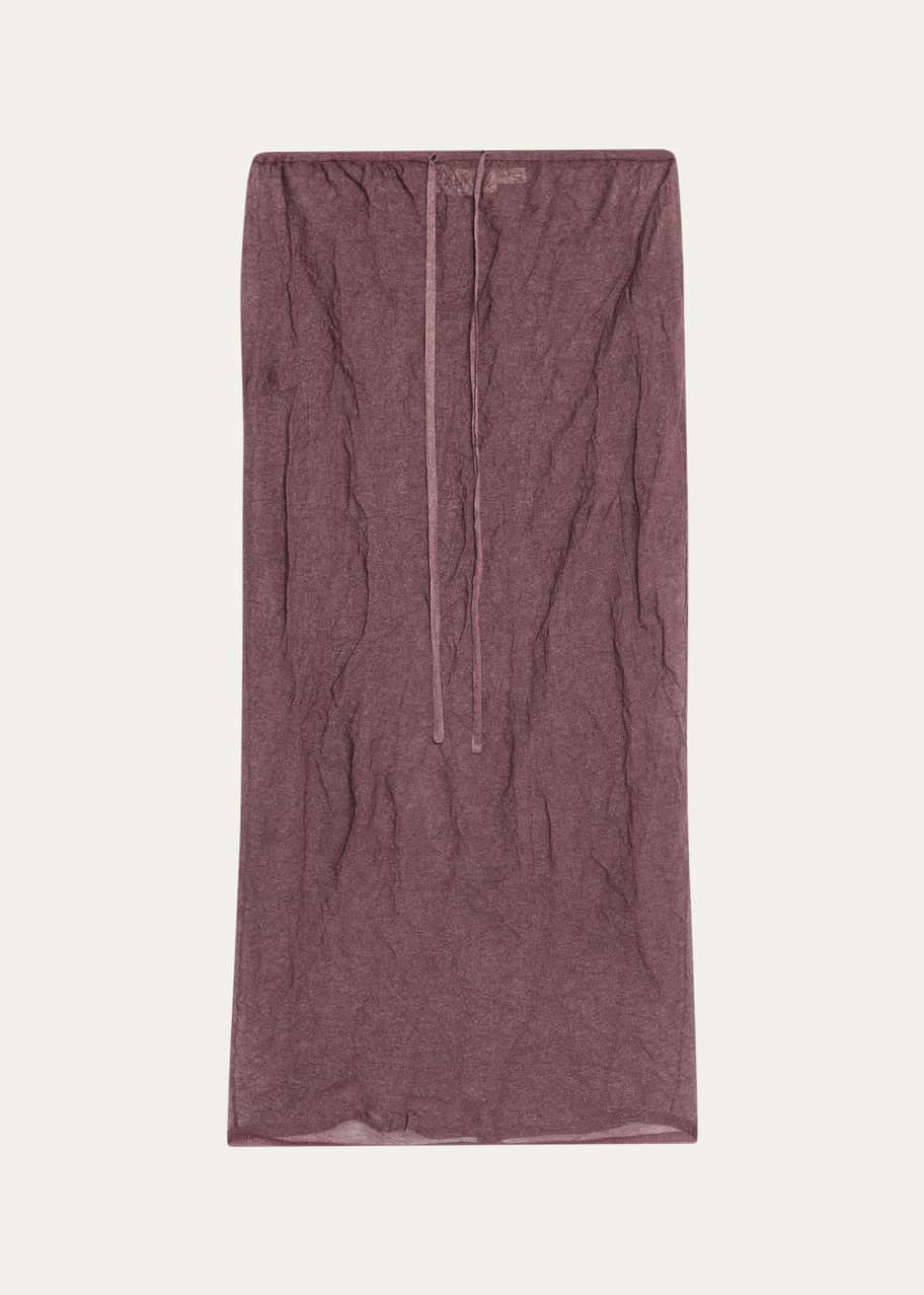 Image 1 of 1: Rickie Sheer Knit Pull-On Ankle Skirt