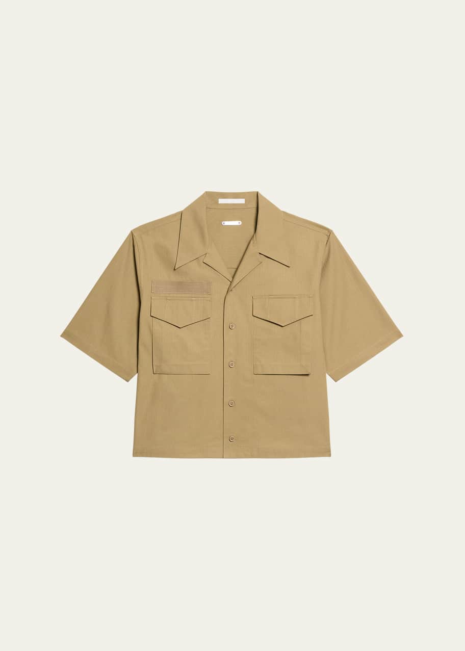 Image 1 of 1: Men's Boxy-Fit Short-Sleeve Field Shirt