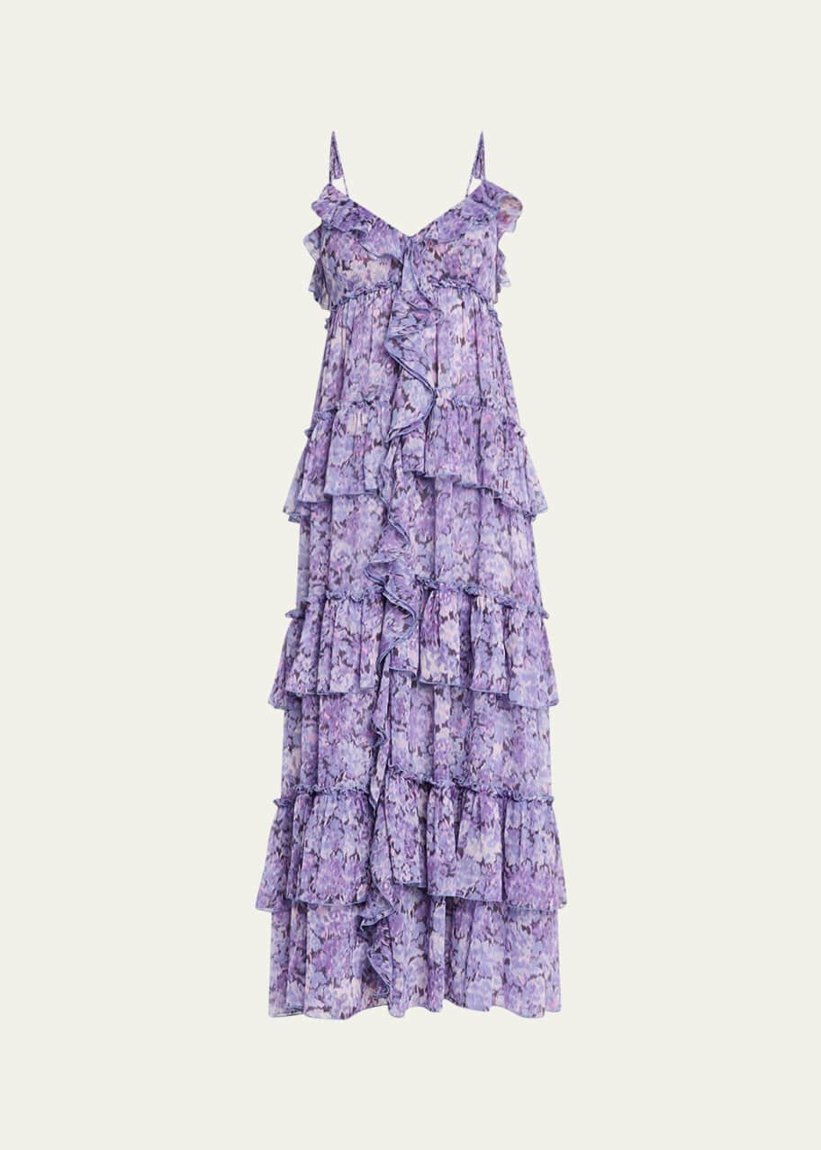 knee length dresses for ladies ASHA by Ashley McCormick Hydrangea Millie Mini Dress – Asha By ADM main image 1