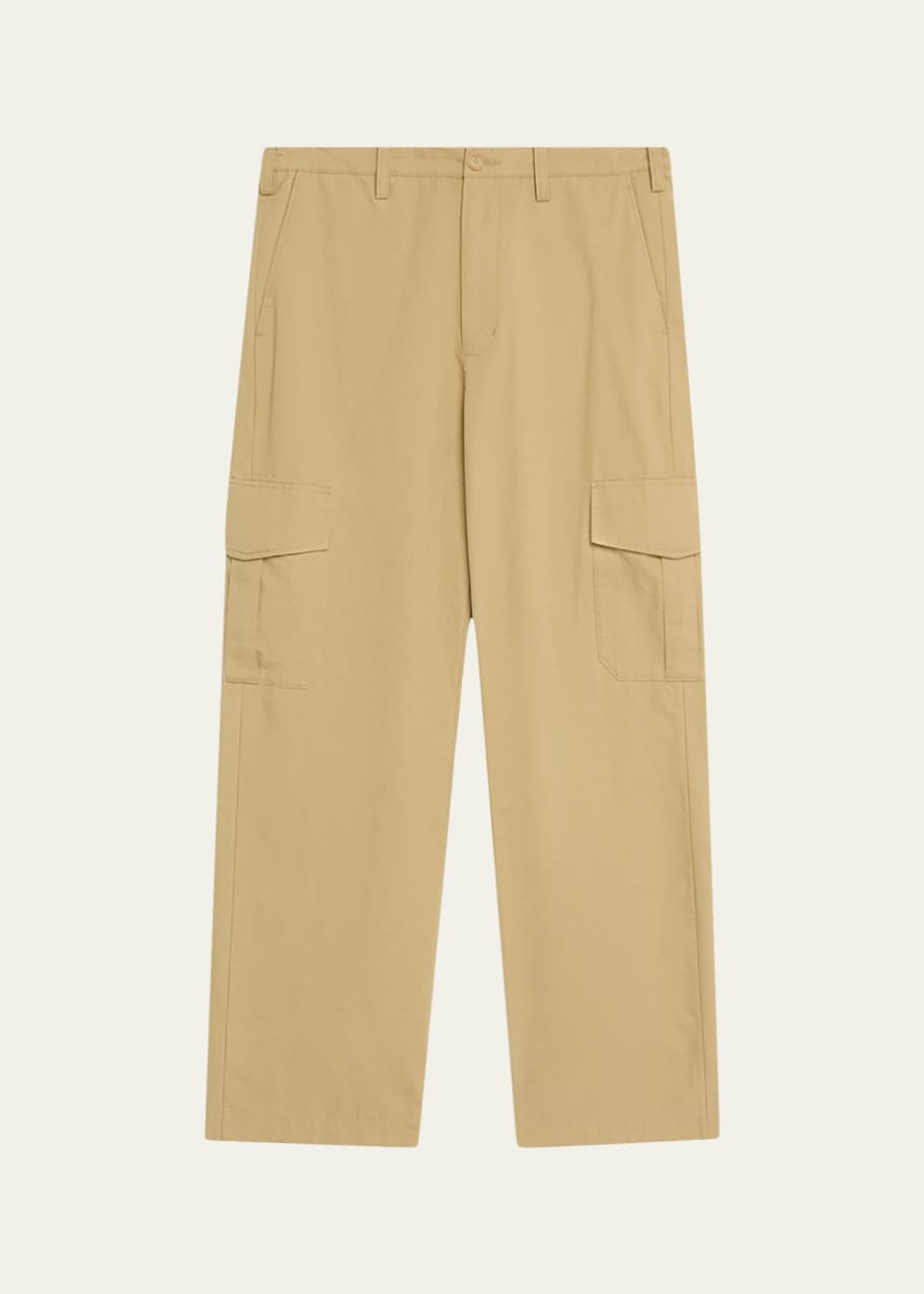 Image 1 of 1: Men's Cotton-Linen Cargo Pants