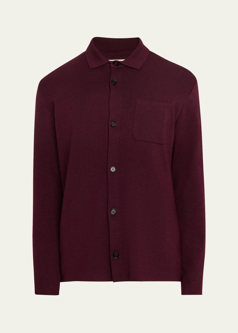 Image 1 of 1: Men's Wool Overshirt
