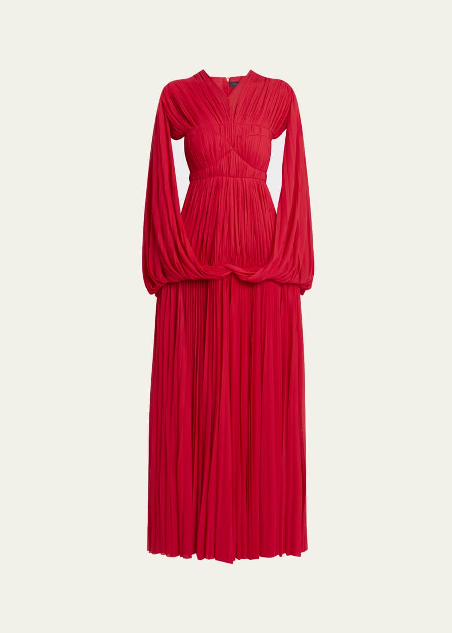 Image 1 of 1: Rumi Dress in Pleated Jersey